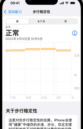 来宾iPhone手机维修如何在iPhone开启'步行稳定性通知'